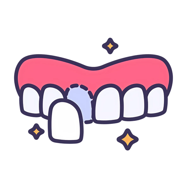 a cartoon drawing of a mouth with white teeth