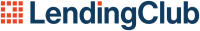 the word lending club is written in blue on a black background
