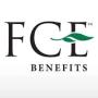 FCE Benefits logo with a green leaf design incorporated into the letter E.