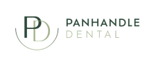 panhandle dental logo on a black background