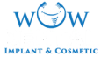 a logo for wow dental implant & cosmetic