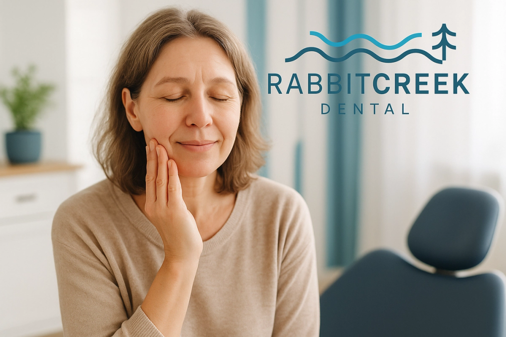 Person recovering comfortably after tooth extraction in Mobile AL - Rabbit Creek Dental