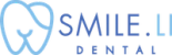 a logo for smile dental with a heart in the middle