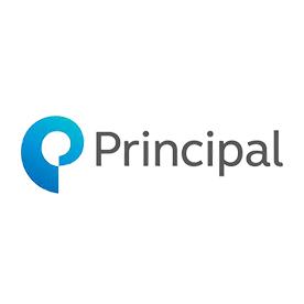 the principal logo has a blue circle in the middle of it .