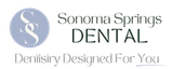 the word sonoma is written in green on a black background