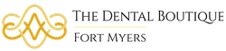 A golden, intertwined decorative line design with two horizontal lines extending to the right.