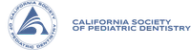 a logo for the california society of pediatric dentistry