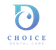 choice dental care logo on a black background
