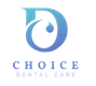 choice dental care logo on a black background