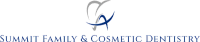 a logo for summit family and cosmetic dentistry