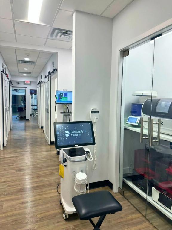 a dental office with a dentally strong machine