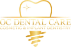 a logo for oc dental care cosmetic dentistry