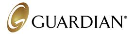 the guardian logo is on a white background .