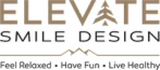 a logo for elevate smile design that says feel relaxed have fun live healthy