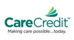 a logo for carecredit making care possible today