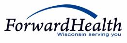 the logo for forward health wisconsin serving you .