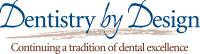 the logo for dentistry by design continues a tradition of dental excellence