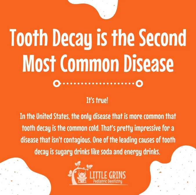 tooth decay is the second most common disease in the united states