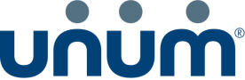 the word unum is written in blue letters on a black background .