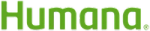 the word humana is written in green on a black background