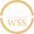 a logo for wss with a tooth in the center