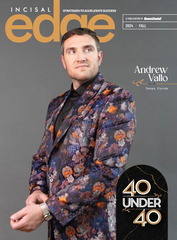 andrew vallo is on the cover of incisal edge magazine