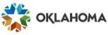 the oklahoma logo has a star in the middle of it .