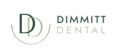 a pixelated logo for dinnett dental with a black background