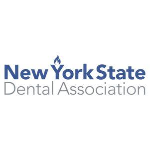 New York State Dental Association logo with a flame above "York."