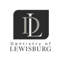 a logo for the dentistry of lewisburg on a black background