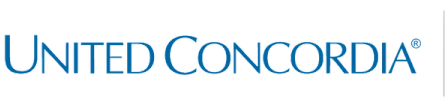 the word concordia is written in blue on a black background