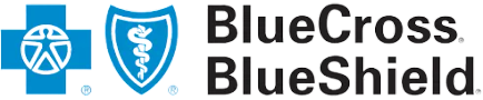 a blue cross and blue shield logo on a checkered background