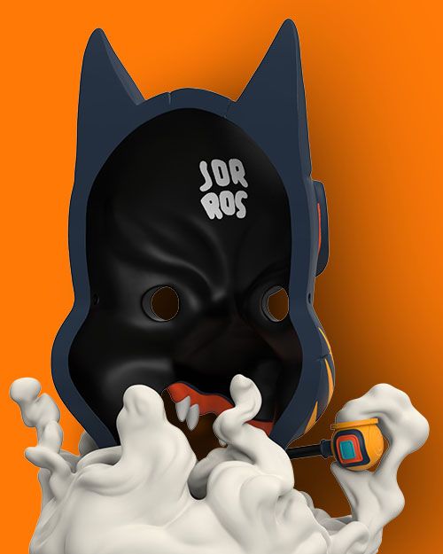 人気No.1 by Edition) (Kurayami Mask Kitsune Jor. Jaxx Mighty | Ros 画材