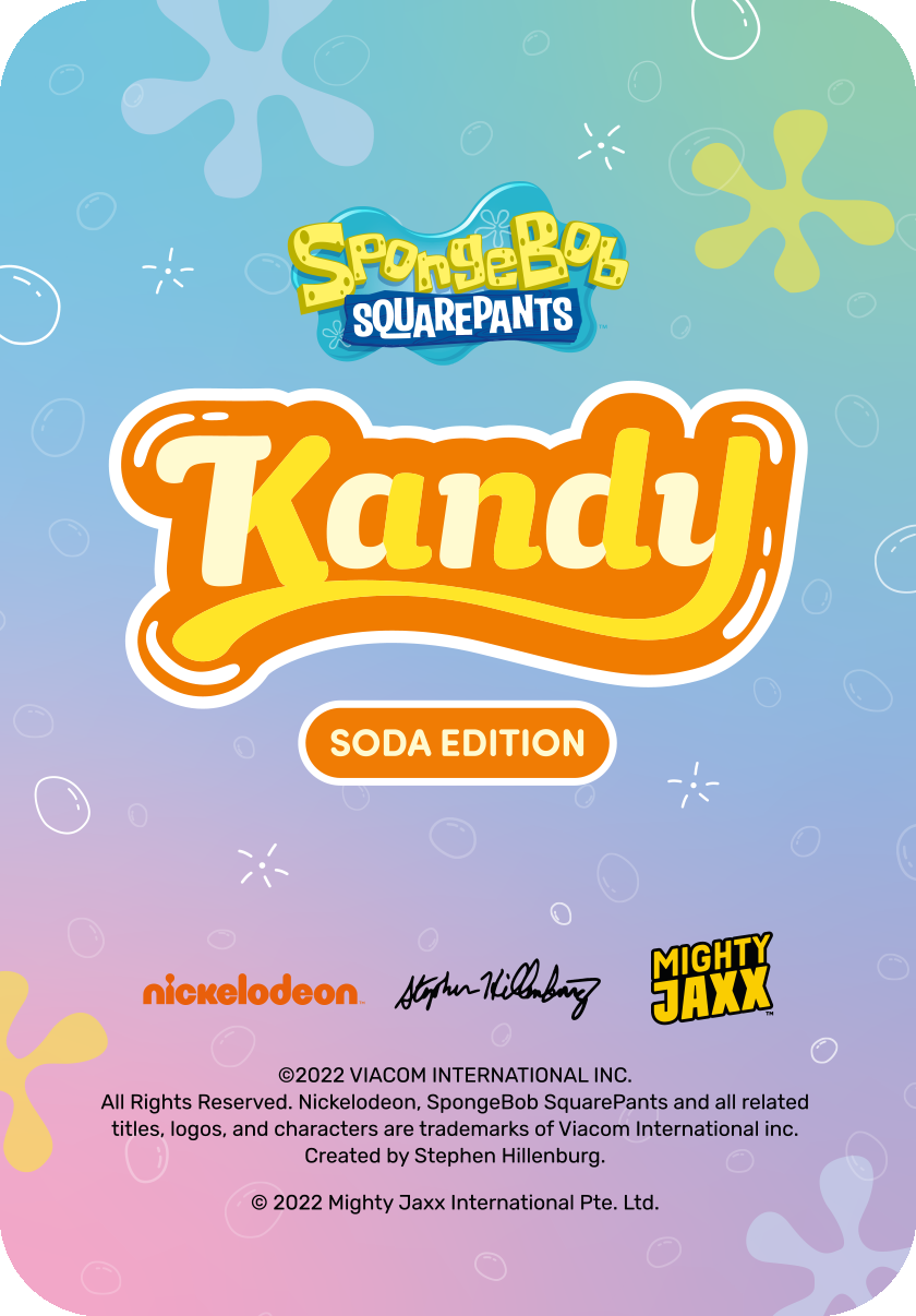 Kandy X Spongebob Squarepants (Soda Edition) Mighty Jaxx Blind Box, Blind  Box, Free shipping over £20