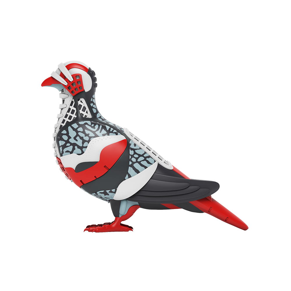 Pigeon in Flight by Jeff Staple | Mighty Jaxx