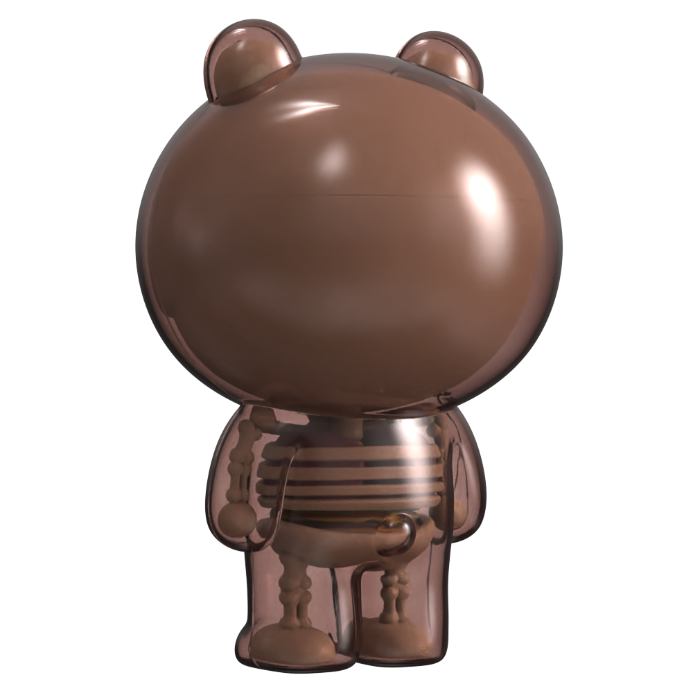 Funny Anatomy LINE Friends Brown