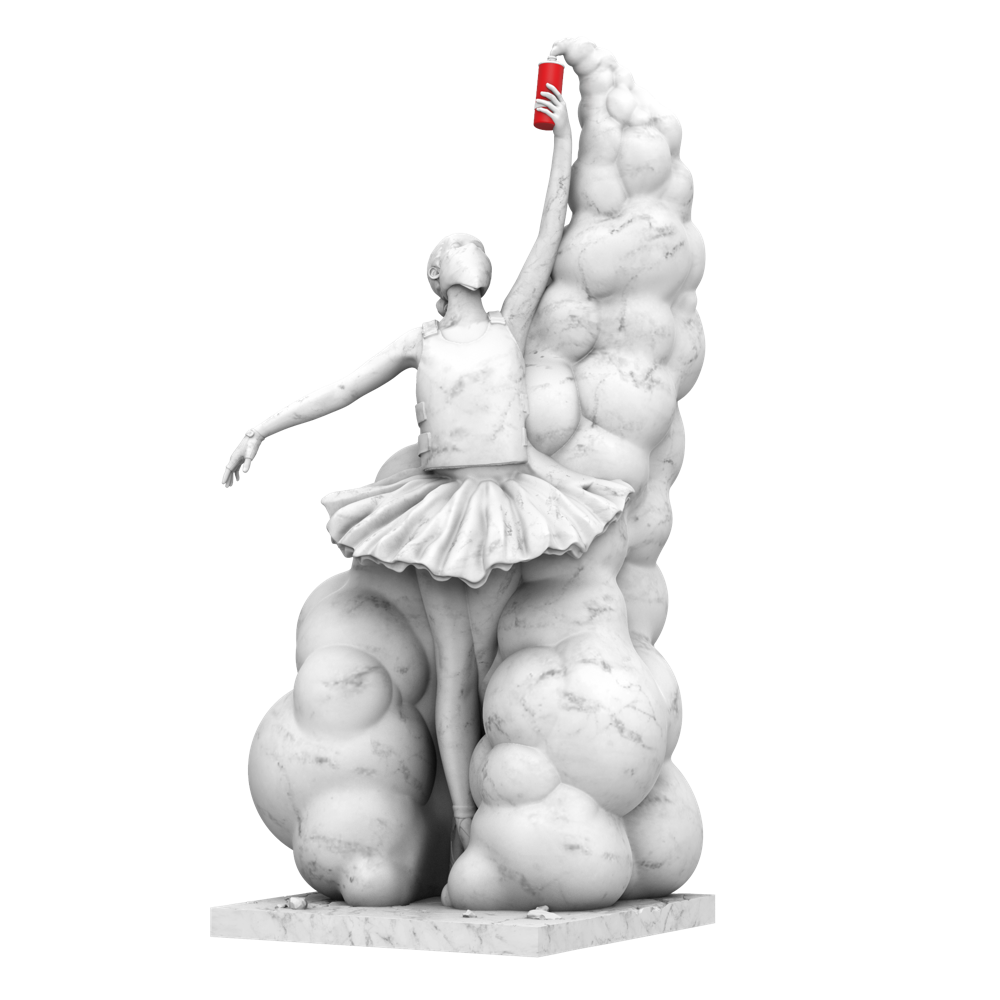 Mighty Jaxx アベル・オクトヴァン「反逆 の美しさ」アートフィギュア