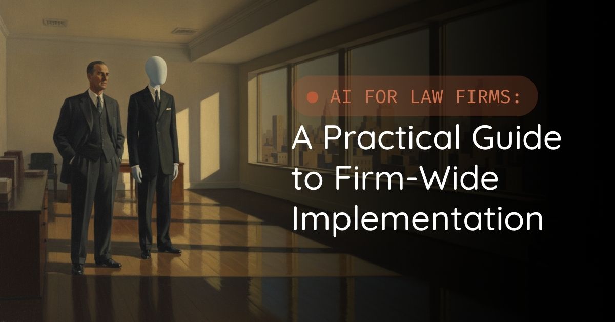 AI for Law Firms: How to Implement AI Firm-Wide