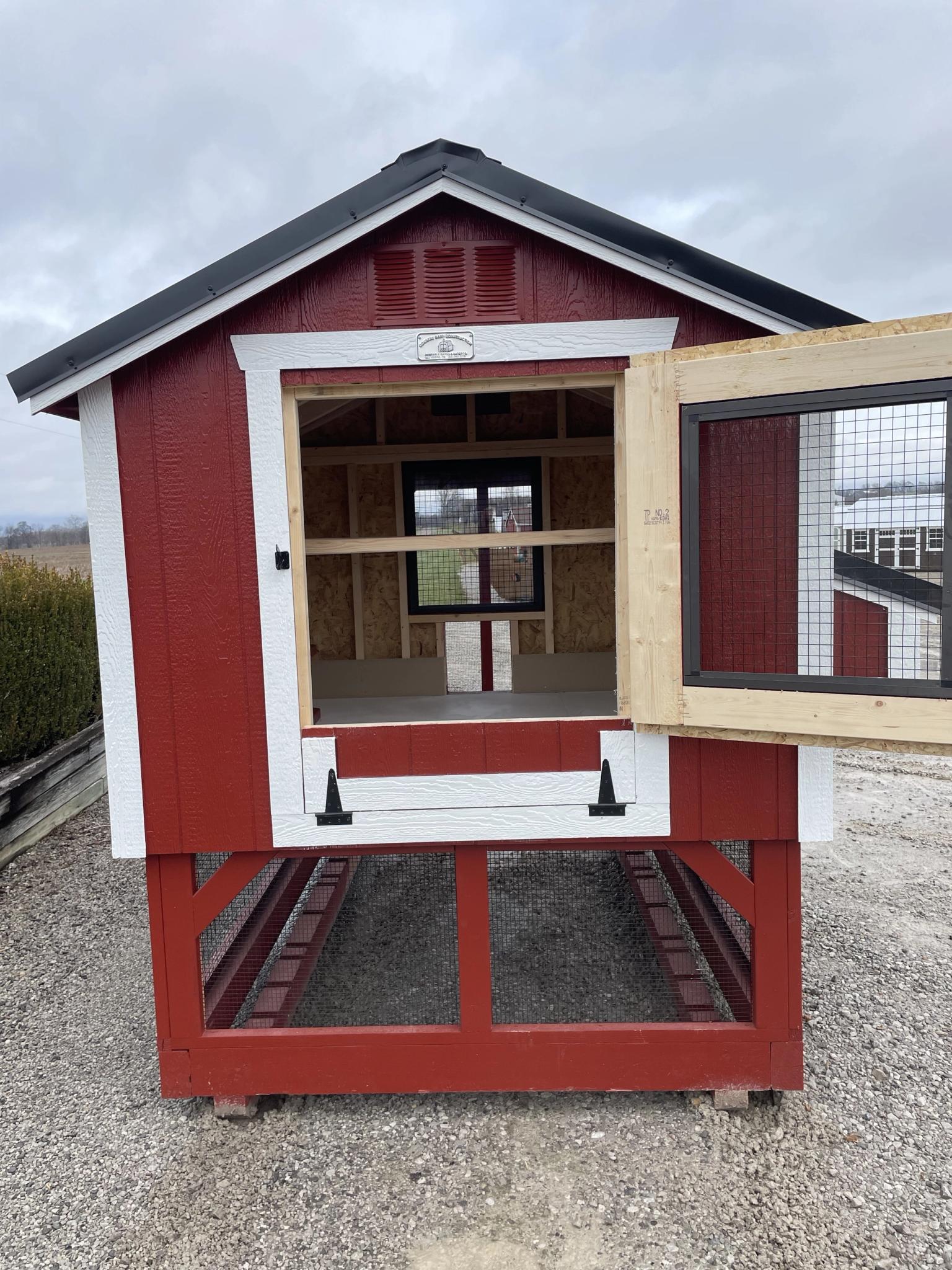 Chicken Coop Country Barn Construction Premium Portable Shed