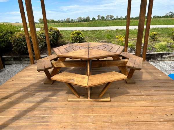 Wood Octagon Table