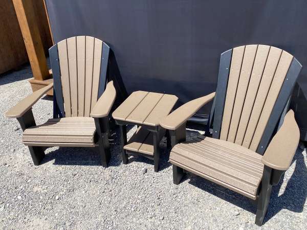 Poly Adirondack Chair with End Table