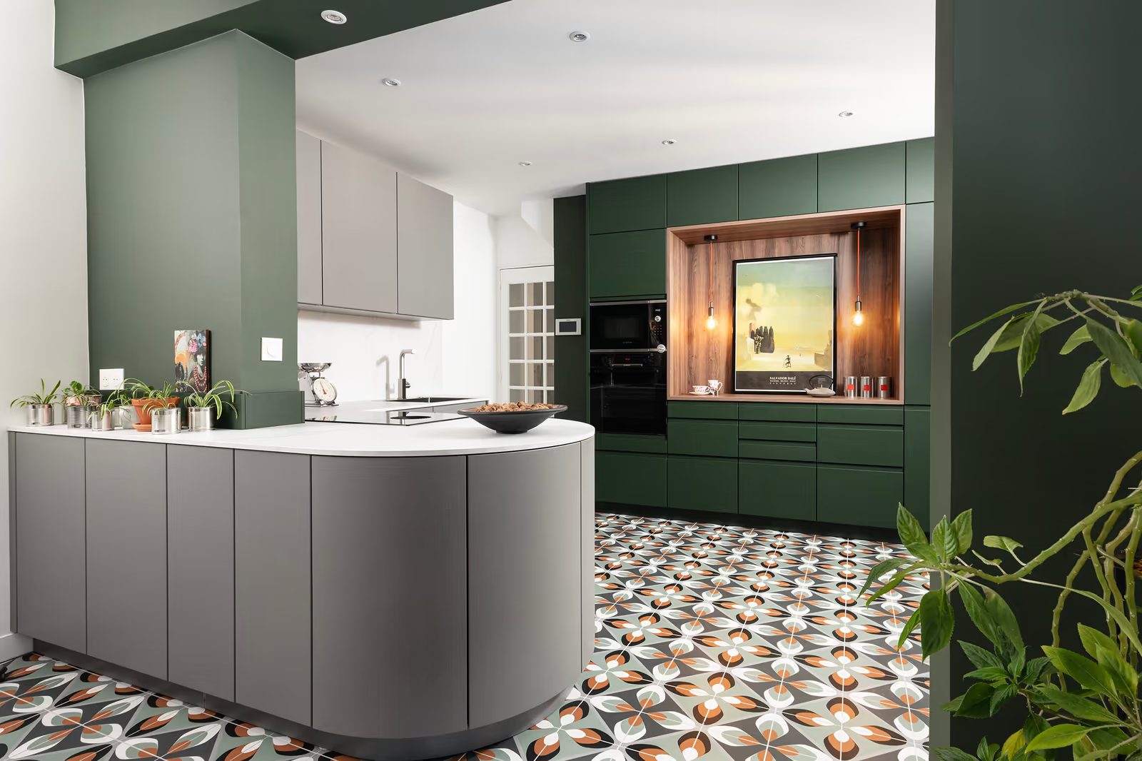 Cuisine sur-mesure emeraude — réalisation Dec Home Agencement