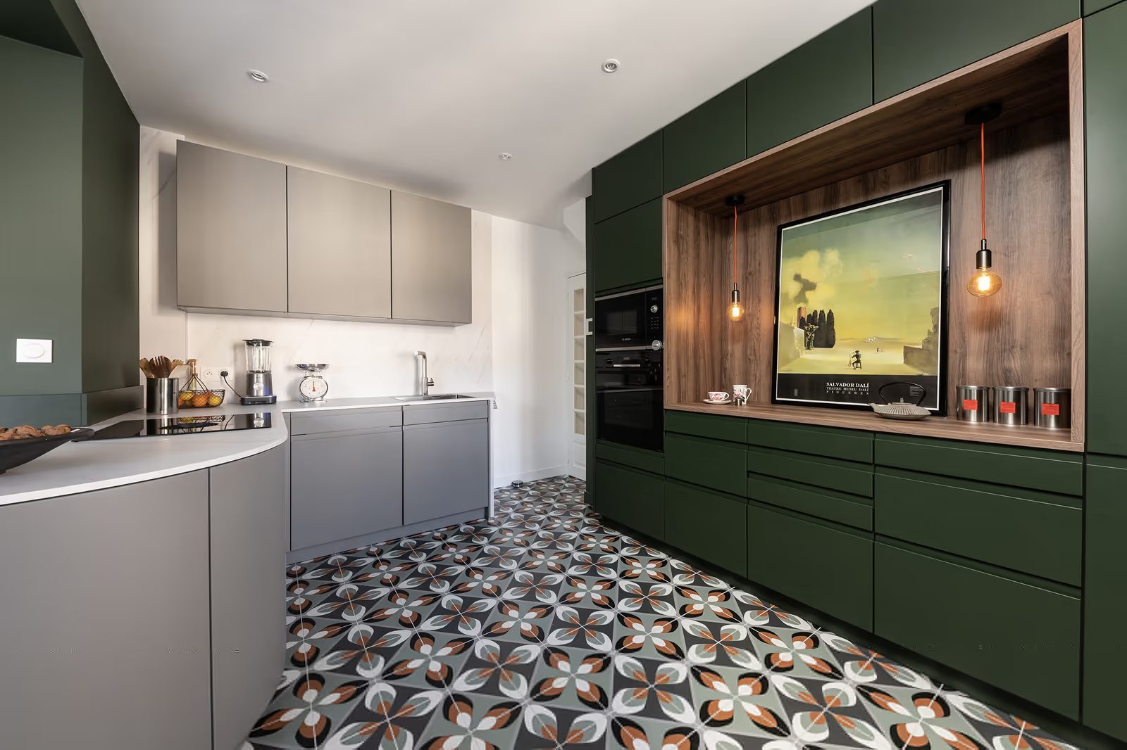 Cuisine sur-mesure emeraude — réalisation Dec Home Agencement