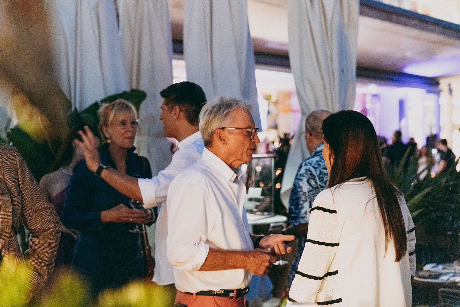 Evening reception at the Monaco Yacht Show