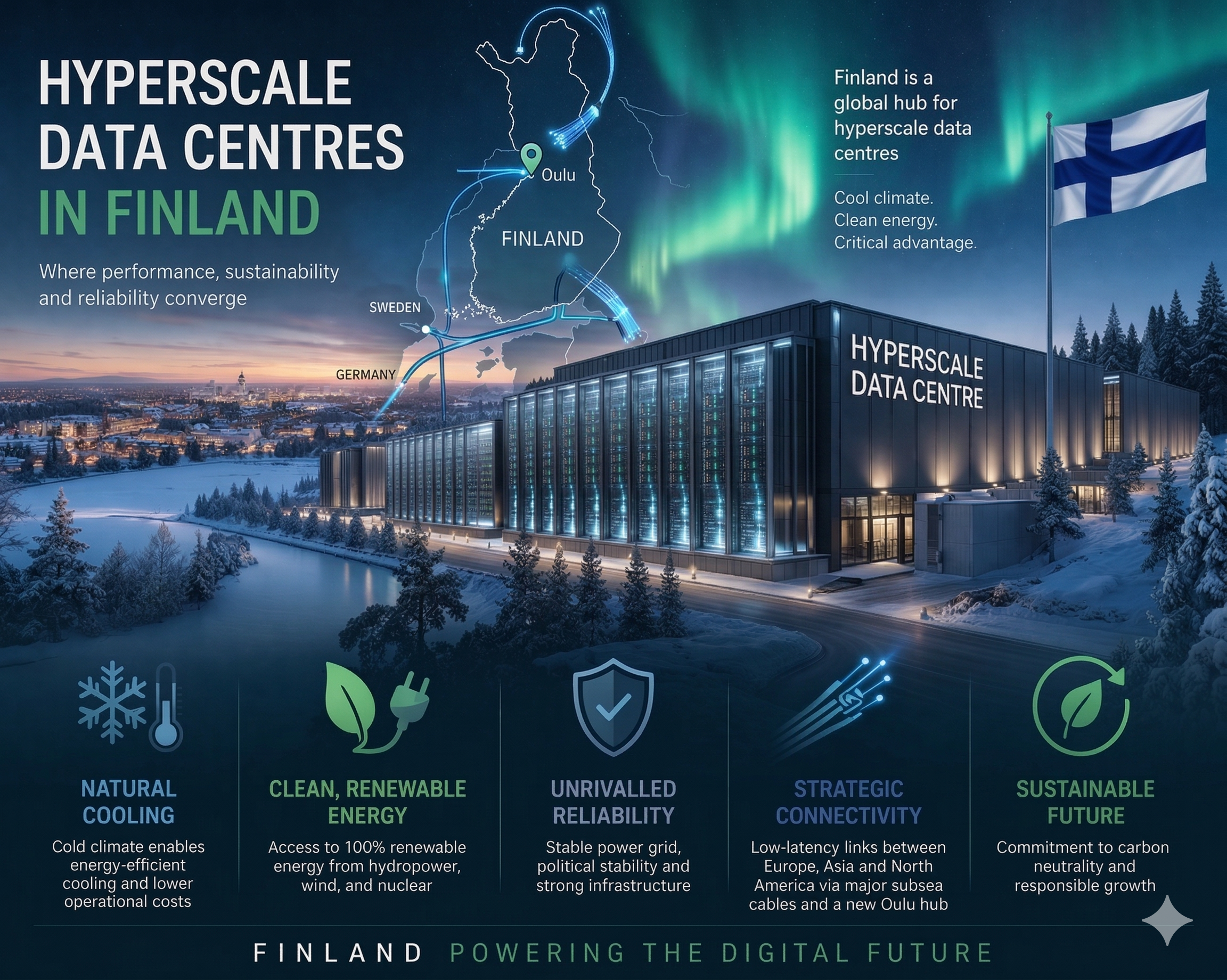 Finland's Hyperscale Boom: Cool Climate, Hot Delivery Risk
