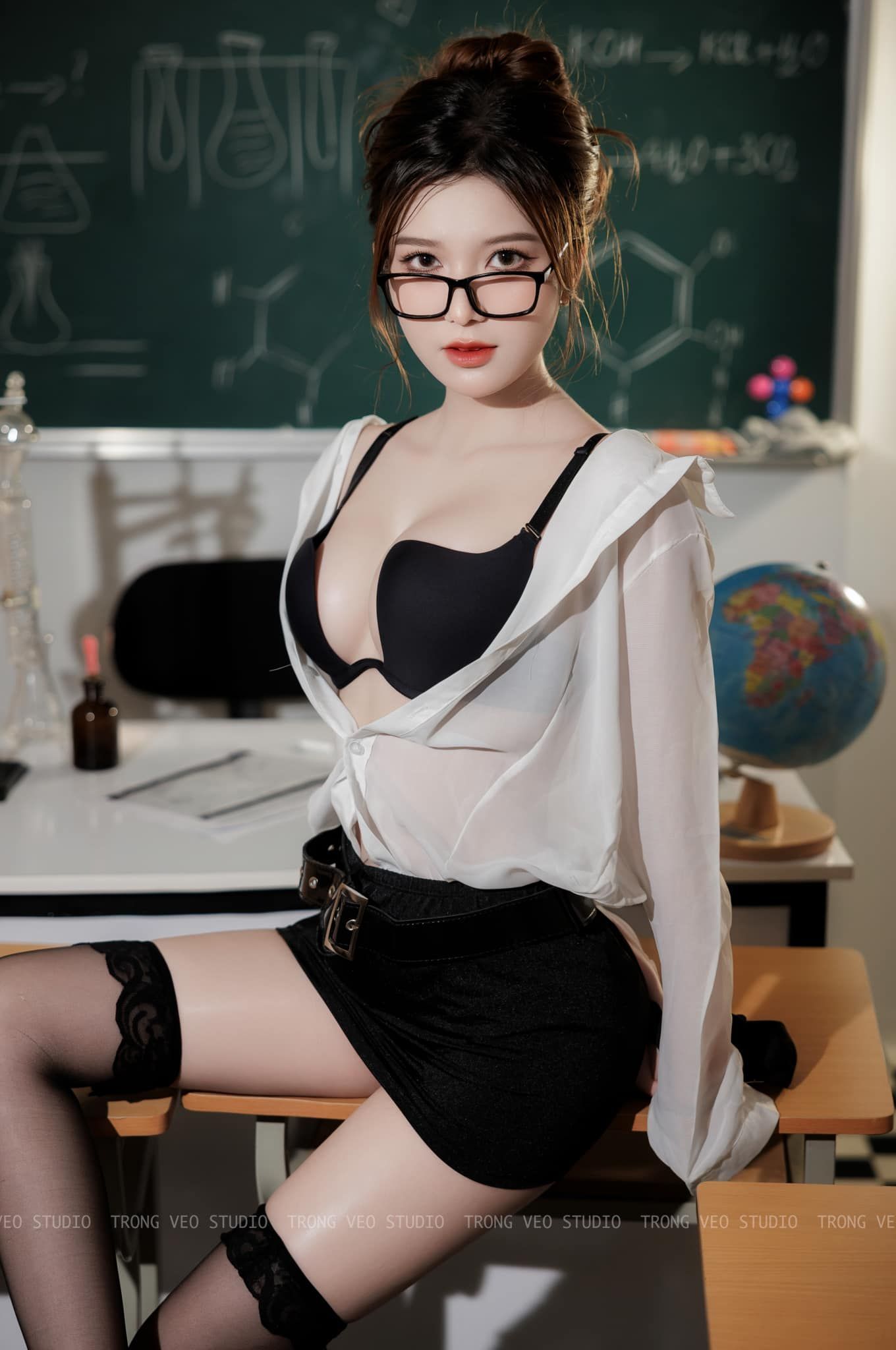 Chinese - Cosplay tiết học đặc biệt cùng cô giáo quyến rũ & hấp dẫn