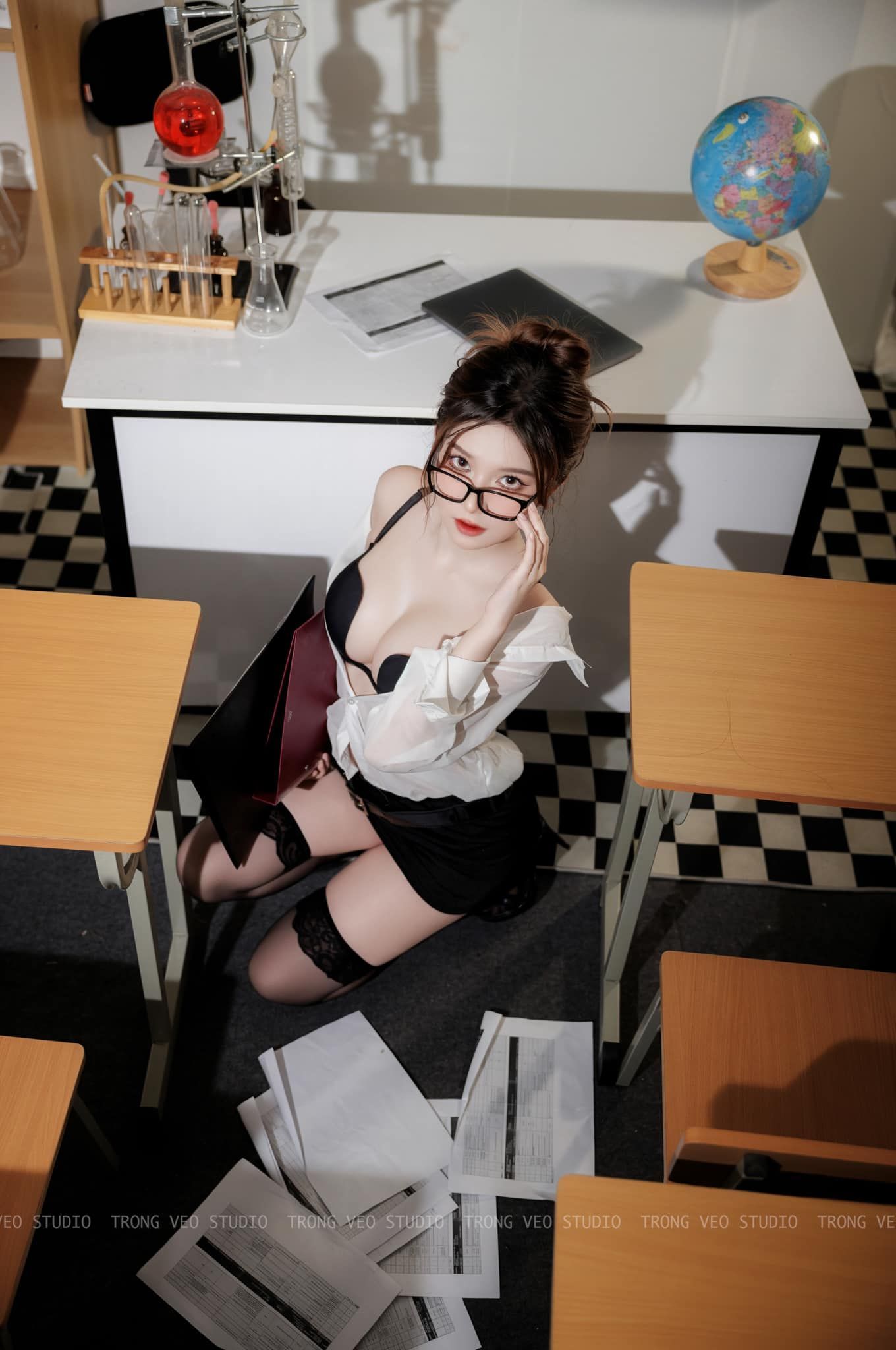 Chinese - Cosplay tiết học đặc biệt cùng cô giáo quyến rũ & hấp dẫn