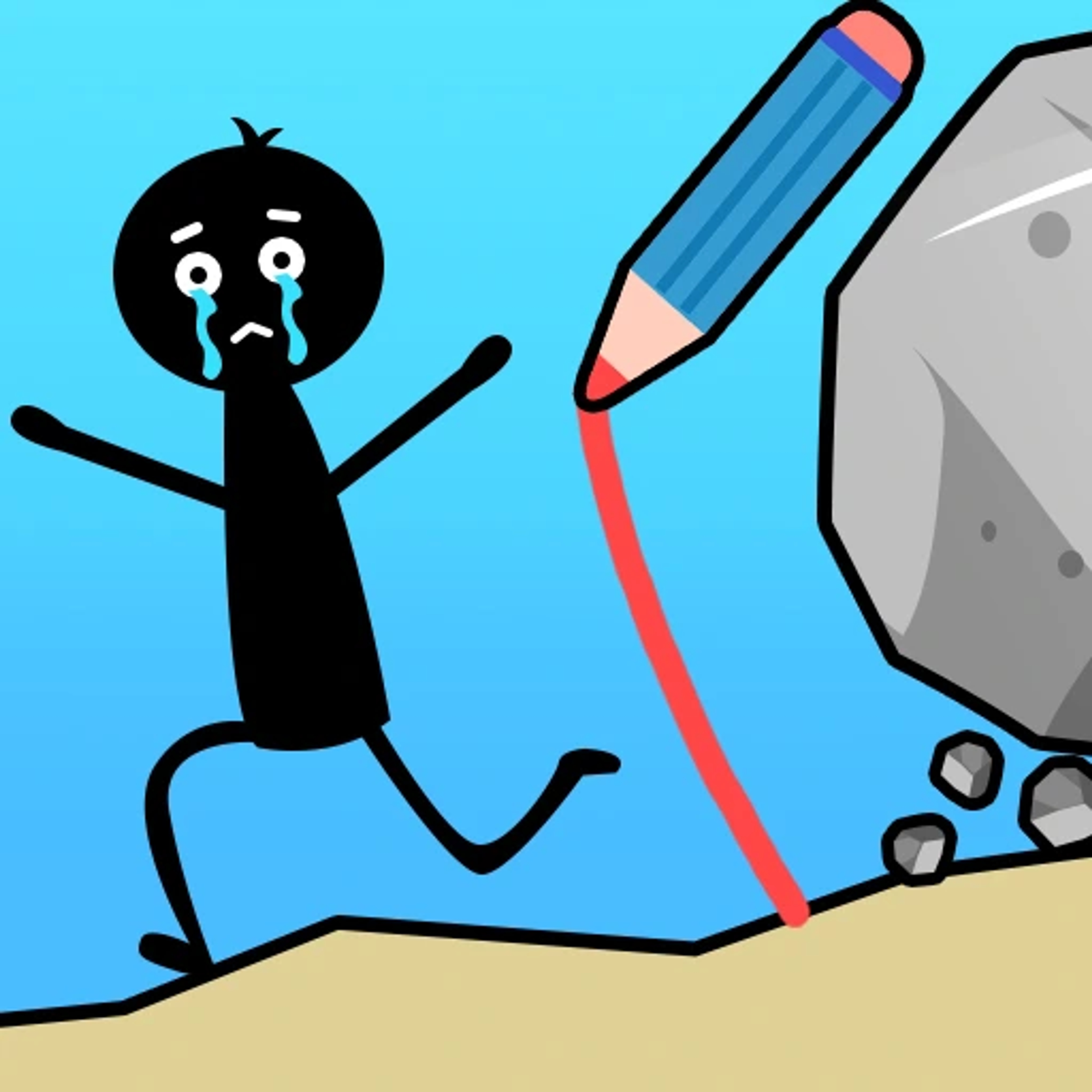 DRAW 2 SAVE STICKMAN RESCUE PUZZLE Illustration