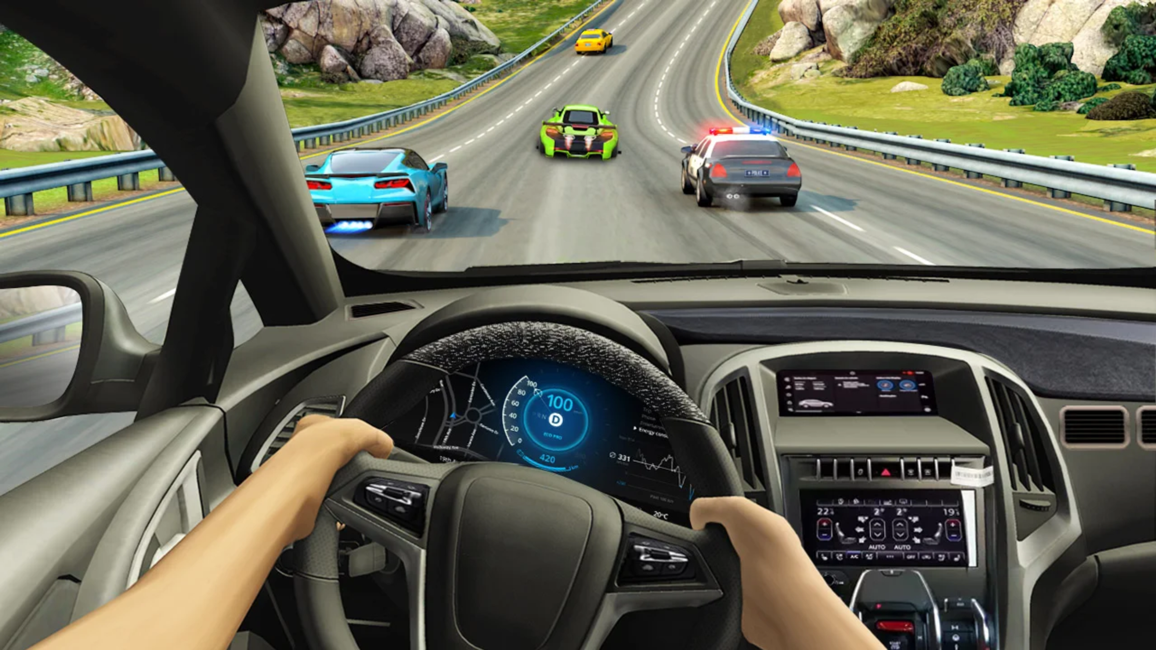 Driving Games Illustration