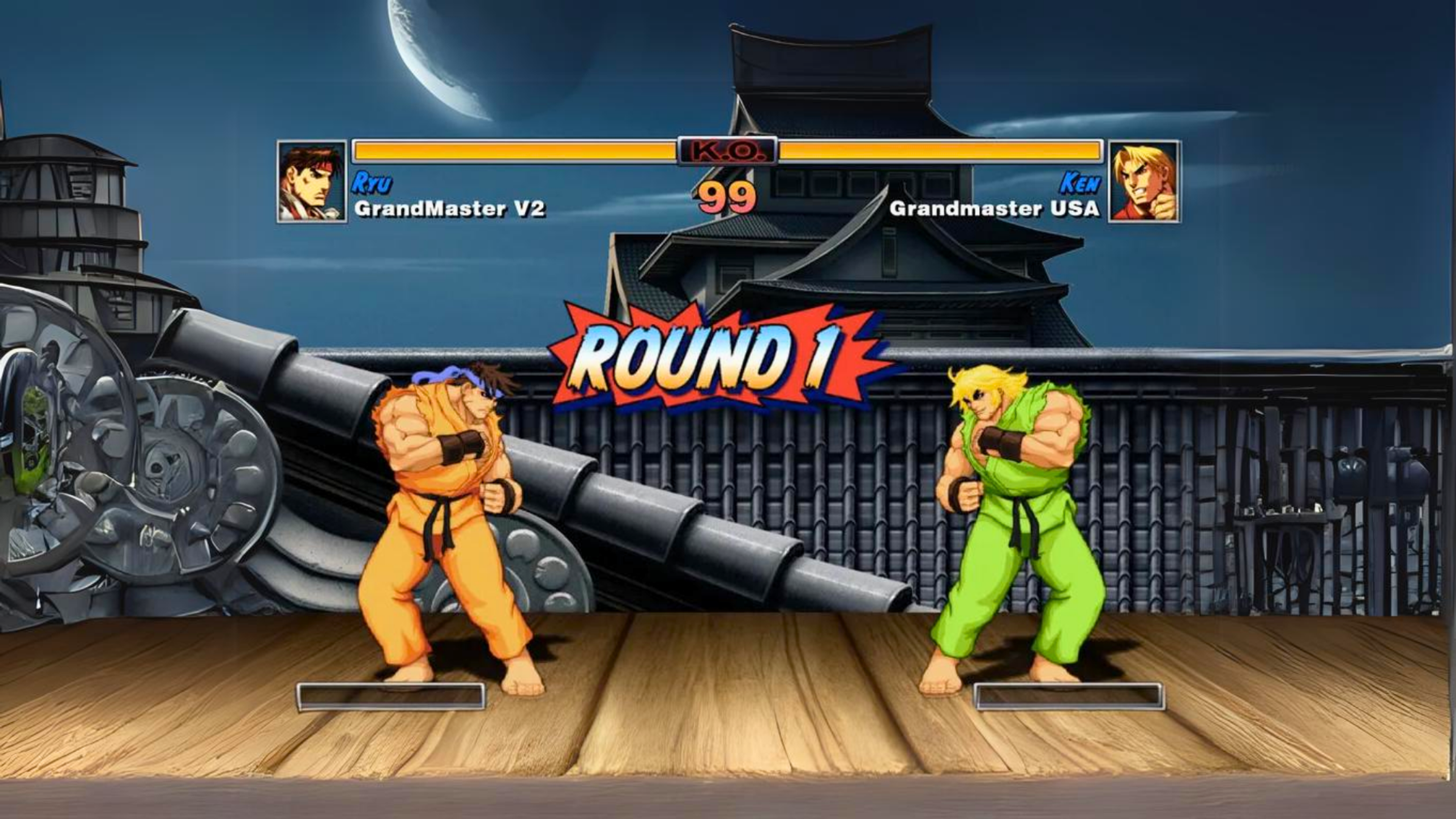Fighting Games Illustration
